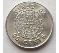 20 центов 2005 год Соломоновы Острова