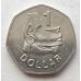 1 доллар 2005 год Соломоновы Острова Статуя Морского Духа