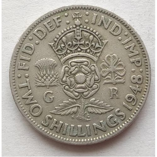 2 шиллинга 1948 год Великобритания Георг VI