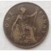 1 пенни 1917 год Великобритания, one penny. Георг V №3