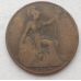 1 пенни 1915 год Великобритания, one penny Георг V