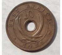 10 центов 1951 год Восточная Африка