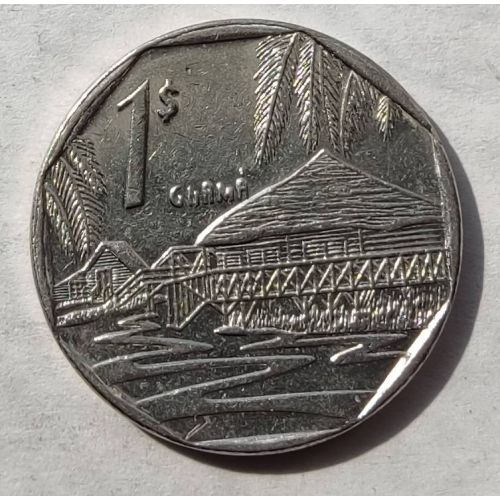 1 песо 1998 год Куба Гуама
