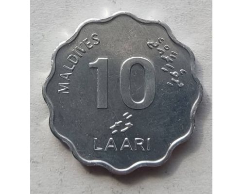 10 лаари 2007 год Мальдивы Традиционное Мальдивское Судно Оди
