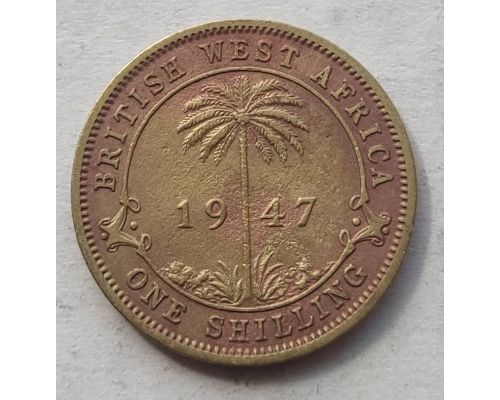 1 шиллинг 1947 год KN Британская Западная Африка Георг VI