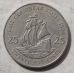 25 центов 1994 год Восточные Карибы Корабль Френсиса Дрейка Golden Hind