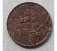 1/2 пенни 1945 год ЮАР Георг VI