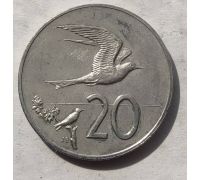 20 центов 1992 года Острова Кука Птица