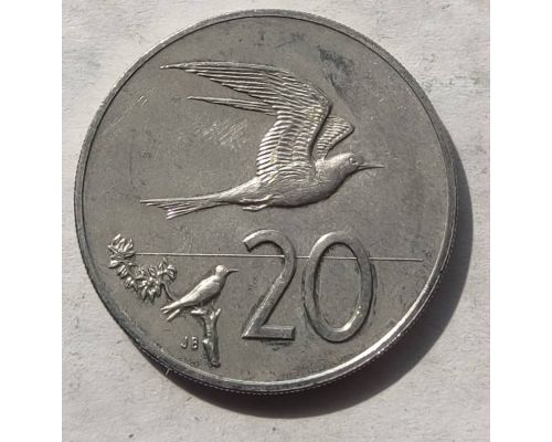 20 центов 1992 года Острова Кука Птица