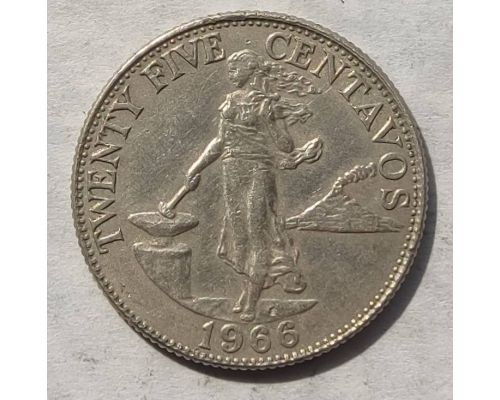 25 сентаво 1966 год Филиппины