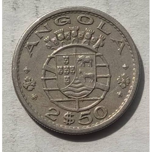2,5 эскудо 1967 год Ангола