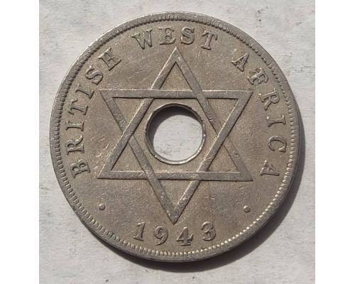 1 пенни 1943 год Британская Западная Африка
