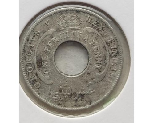 1/10 пенни 1915 год Британская Западная Африка в держателе