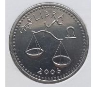 10 шиллингов 2006 год Сомалиленд Знаки Зодиака Весы UNC в держателе