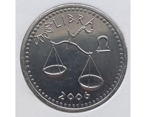 10 шиллингов 2006 год Сомалиленд Знаки Зодиака Весы UNC в держателе
