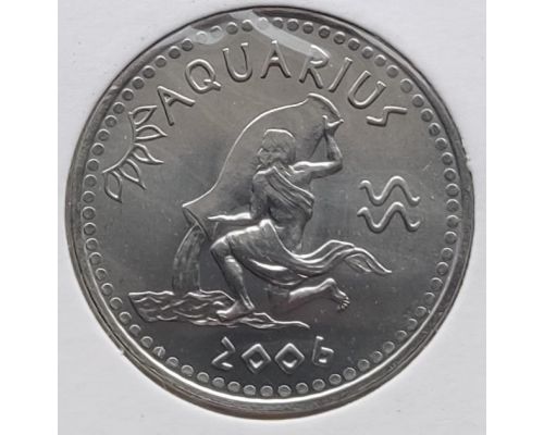 10 шиллингов 2006 год Сомалиленд Знаки Зодиака Водолей UNC в держателе