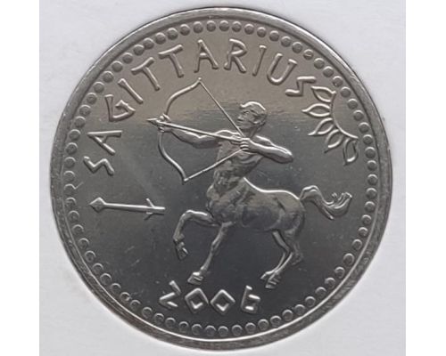 10 шиллингов 2006 год Сомалиленд Знаки Зодиака Стрелец UNC в держателе