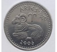 10 шиллингов 2006 год Сомалиленд Знаки Зодиака Овен UNC в держателе