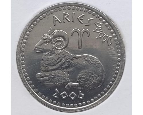 10 шиллингов 2006 год Сомалиленд Знаки Зодиака Овен UNC в держателе