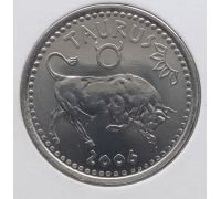 10 шиллингов 2006 год Сомалиленд Знаки Зодиака Телец UNC в держателе