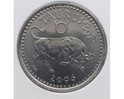 10 шиллингов 2006 год Сомалиленд Знаки Зодиака Телец UNC в держателе