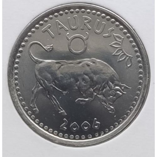 10 шиллингов 2006 год Сомалиленд Знаки Зодиака Телец UNC в держателе