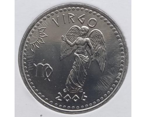 10 шиллингов 2006 год Сомалиленд Знаки Зодиака Дева UNC в держателе
