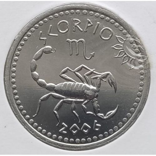 10 шиллингов 2006 год Сомалиленд Знаки Зодиака Скорпион UNC в держателе