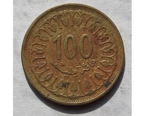 100 миллим 1993 год Тунис
