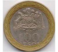 100 песо 2001 год Чили Индеец Мапуче