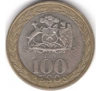 100 песо 2009 год Чили Индеец Мапуче