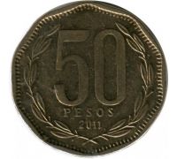 50 песо 2011 год Чили