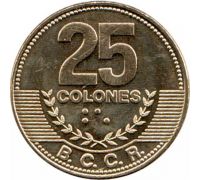 25 колон 2014 год Коста-Рика